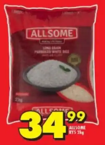 Shoprite ALLSOME RICE 2kg offer