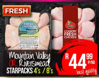 Take 'n Pay Mountain Valley or Riversmead Starpacks 4's / 8's offer