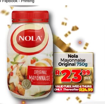 Take 'n Pay Nola Mayonnaise Original 750g offer