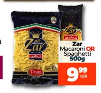 Take 'n Pay Zar Macaroni or Spaghetti 500g offer