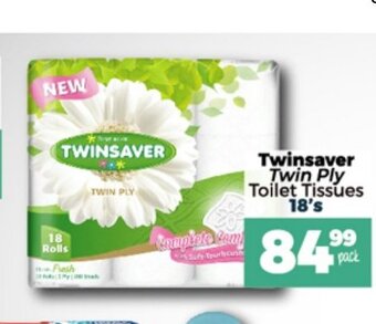 Take 'n Pay Twinsaver Twin Ply Toilet Tissues 18's offer