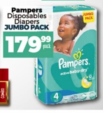 Take 'n Pay Pampers Disposable Diapers Jumbo Pack offer