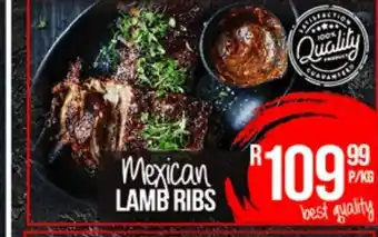 Mexican Lamb Ribs per kg