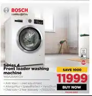 HiFi Corp Bosch 4 Front Loader Washing Machine WGA254XVZA offer