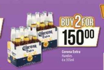 Spar Tops Corona Extra handies 6 x 355ml offer