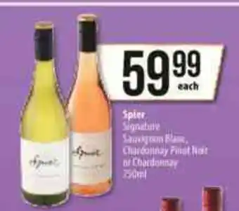 Spar Tops Spier Signature Sauvignon Blanc, Chardonnay Pinot Noir or Chardonnay 750ml offer