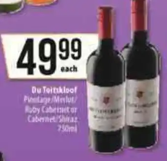 Spar Tops Du Toitskloof 750ml offer