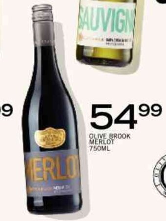 Spar Tops Olive Brook Merlot 750ml offer