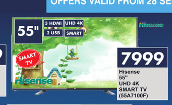 President Hyper Hisense - 55" UHD 4K Smart TV (55A7100F) offer