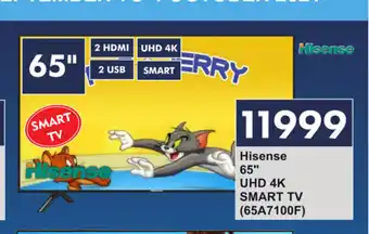 President Hyper Hisense - 65" UHD 4K Smart TV (65A7100F) offer