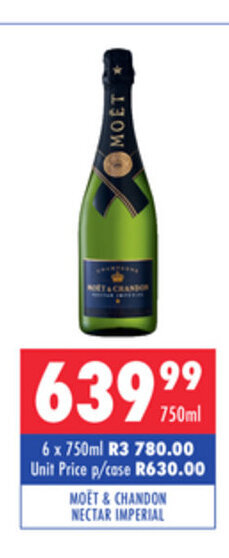 Ultra Liquors Moet & Chandon Nectar Imperial 750ml offer