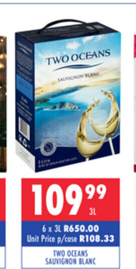 Ultra Liquors Two Oceans Sauvignon Blanc 3L offer