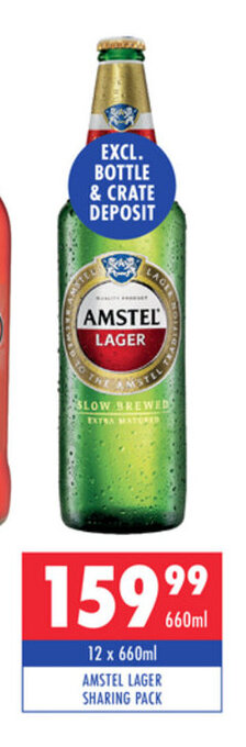 Ultra Liquors Amstel Lager Sharing Pack 12 x 660ml offer