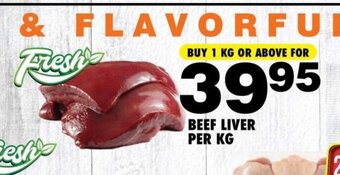 Choppies Beef Liver per kg offer