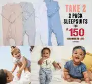 2 Pack Sleepsuits