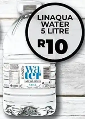 1UP Linaqua Water 5 litre offer