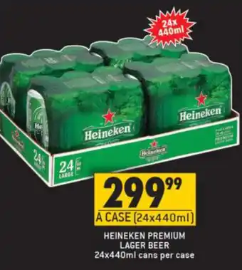 Shoprite Liquor Heineken Premium Lager Beer 24x440ml offer