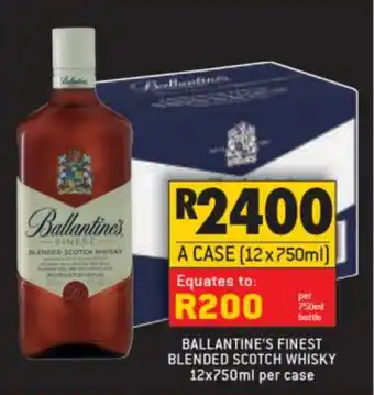 Shoprite Liquor Ballantine's Finest Blended Scotch Whisky 12x750ml offer