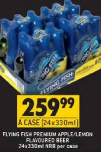 Shoprite Liquor Flying Fish Premium Apple/Lemon Flavoured Beer 24x330ml offer