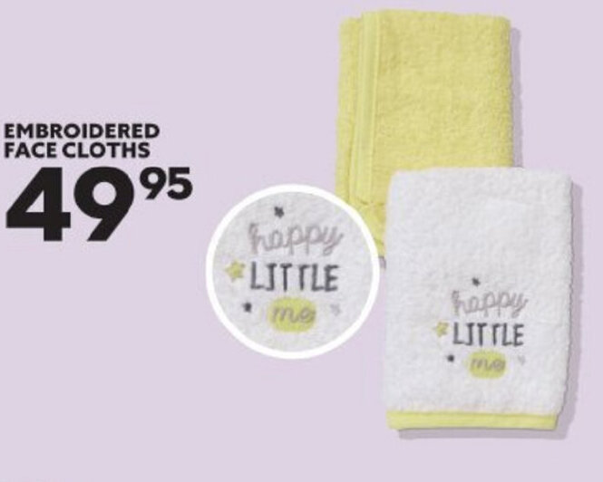 Embroidered Face Cloths offer at Ackermans