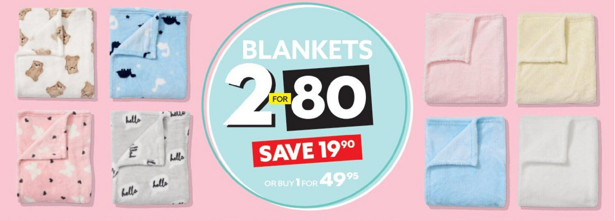 Blankets offer at Ackermans