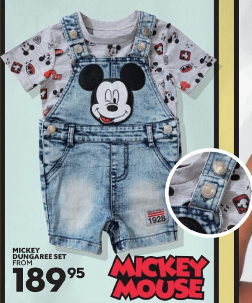 Mickey Dungaree Set offer at Ackermans