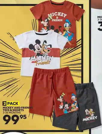 Ackermans Mickey and Friends Tess & Shorts 3-36 Months 2 Pack offer