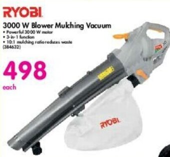 Makro Ryobi 3000W Blower Mulching Vacuum offer