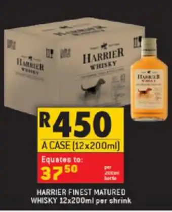 Shoprite Liquor Harrier Finest Matured Whisky 12x200ml offer