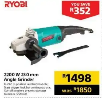 Makro Ryobi 2200W 230 mm Angle Grinder offer