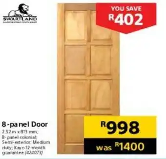 Makro Swartland 8-Panel Door offer
