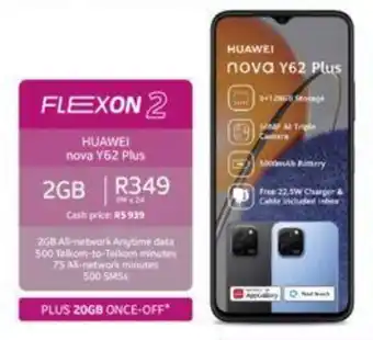 Telkom HUAWEI nova Y62 Plus offer