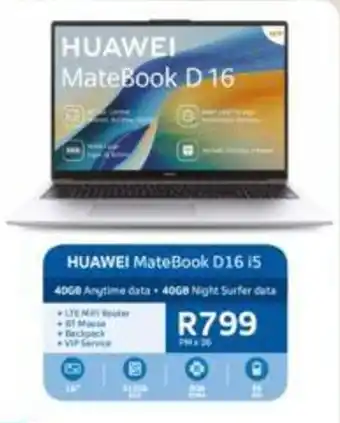 Telkom HUAWEI MateBook D16 i5 offer