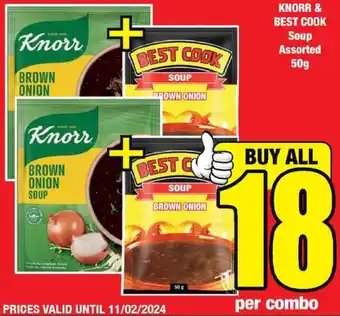 Boxer Superstores KNORR & BEST COOK Soup Assorted 50g offer