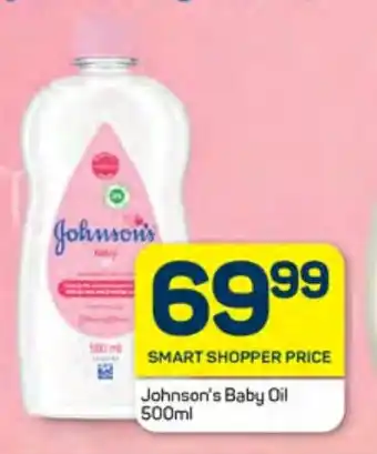 Pick n Pay Hypermarket Johnson's Baby Oil 500ml offer