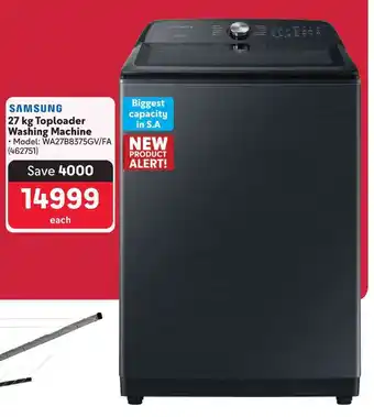 Makro SAMSUNG 27 kg Toploader Washing Machine offer