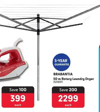 BRABANTIA 50 m Rotary Laundry Dryer
