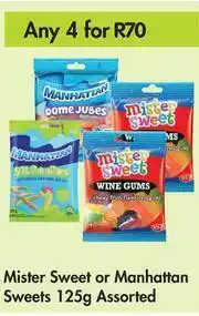 Game Mister Sweet Or Manhattan Sweets Assorted-For Any 4 x 125g offer