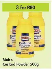 Game Moir's Custard Powder-For 3 x 500g offer