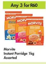 Game Morvite Instant Porridge Assorted-For Any 3 x 1Kg offer