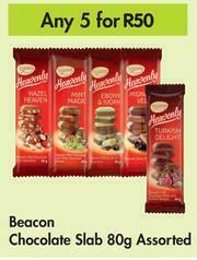 Game Beacon Chocolate Slab Assorted-For Any 5 x 80g offer