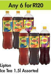 Game Lipton Ice Tea Assorted-For Any 6 x 1.5Ltr offer