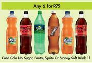 Game Coca-Cola No Sugar, Fanta, Sprite Or Stoney Soft Drink-For Any 6 x 1Ltr offer