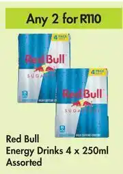 Game Red Bull Energy Drinks 4x250ml Assorted-For Any 2 offer