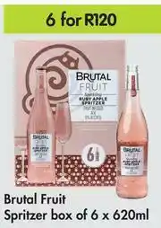 Game Brutal Fruit Spritzer Box Of 6 x 620ml-For 6 offer