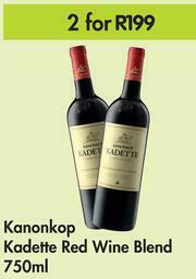 Game Kanonkop Kadette Red Wine Blend-For 2 x 750ml offer