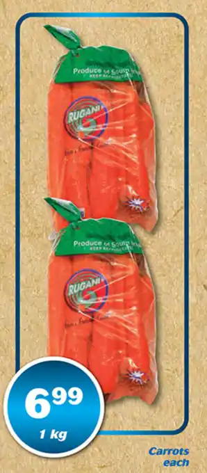 Carrots each 1 kg