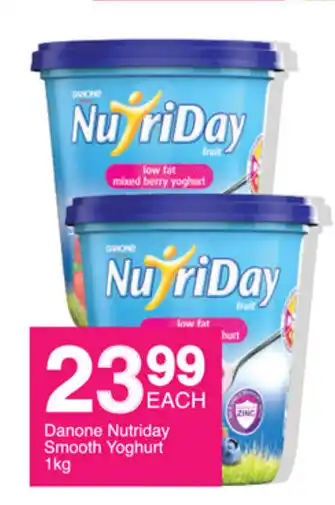 Save Danone Nutriday Smooth Yoghurt 1kg offer