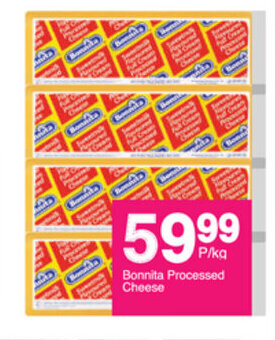 Save Bonnita Processed Cheese per kg offer