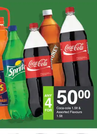 Save Coca-Cola 1.5lt & Assorted Flavours 1.5lt offer